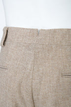 THEODORE Beige Heavyweight Wool Trousers, view 7 of 8