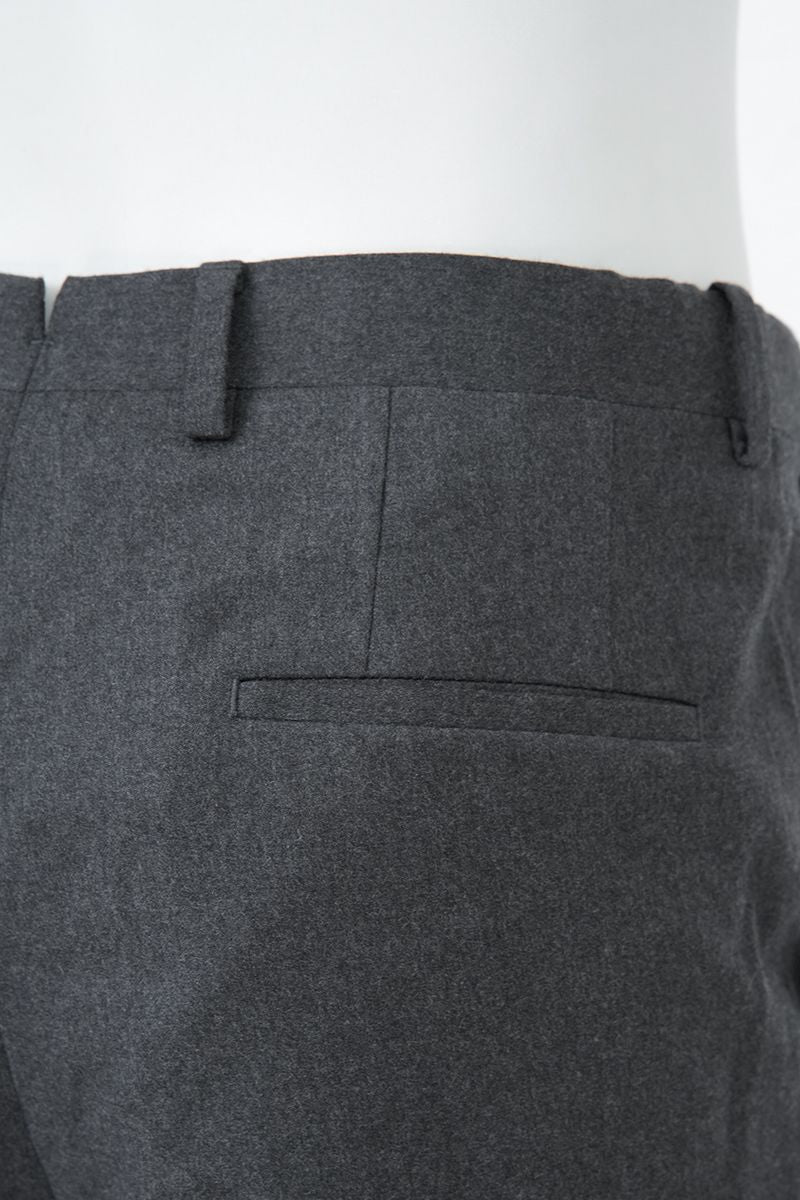 THEODORE Grey Single-Pleat Wool Trousers, view 8 of 8