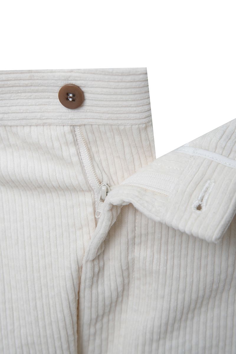THEODORE Ivory Corduroy Trousers, view 8 of 8