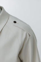 THEODORE Ivory Cotton Casual Jacket, view 3 of 4