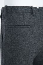 THEODORE Charcoal Heavyweight Wool Trousers, view 8 of 8