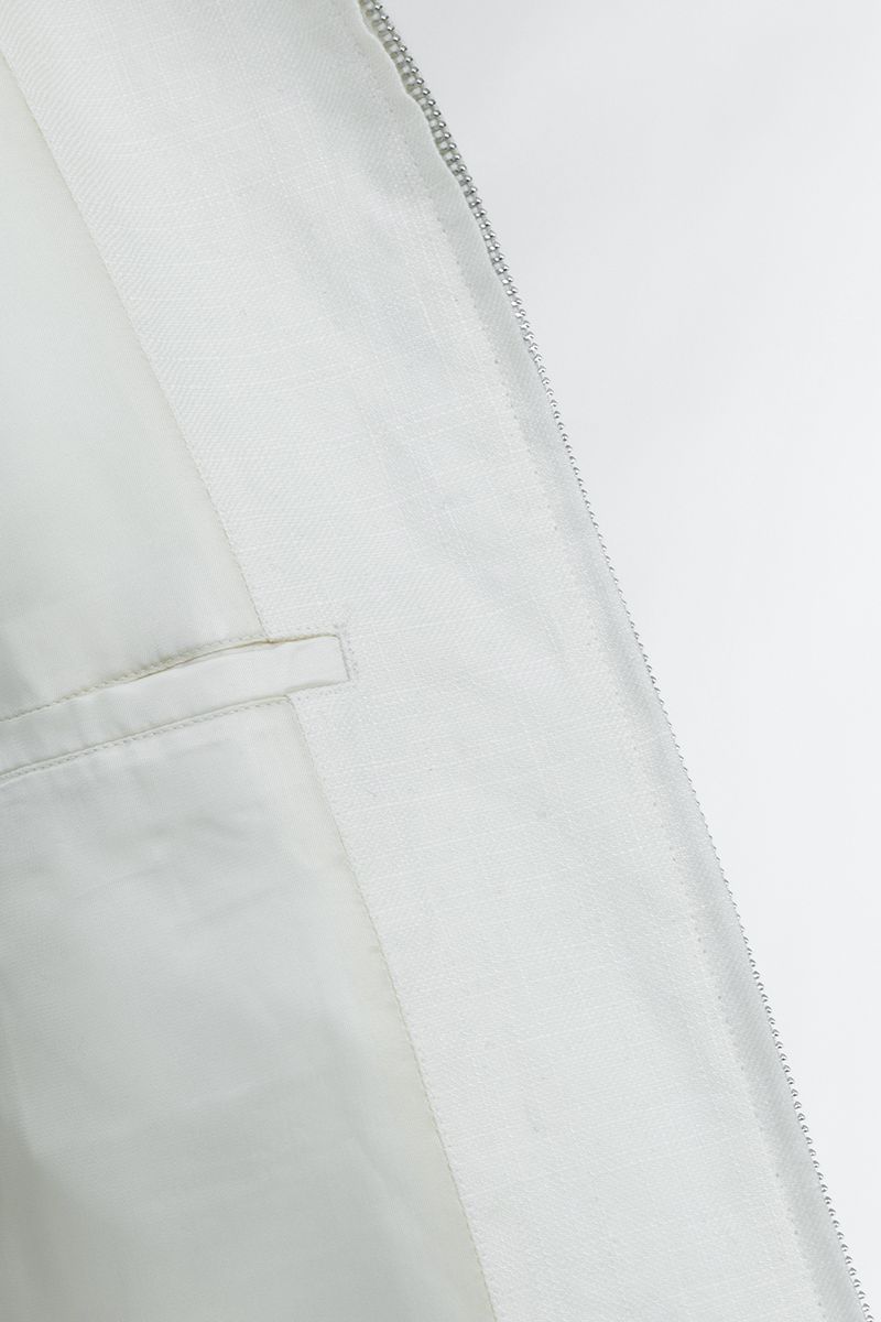 THEODORE White Linen Casual Jacket, view 3 of 3