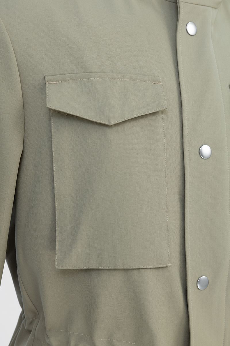 THEODORE Olive Wool Jacket, view 3 of 8