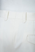 THEODORE White Cargo Cotton Trousers, view 8 of 10