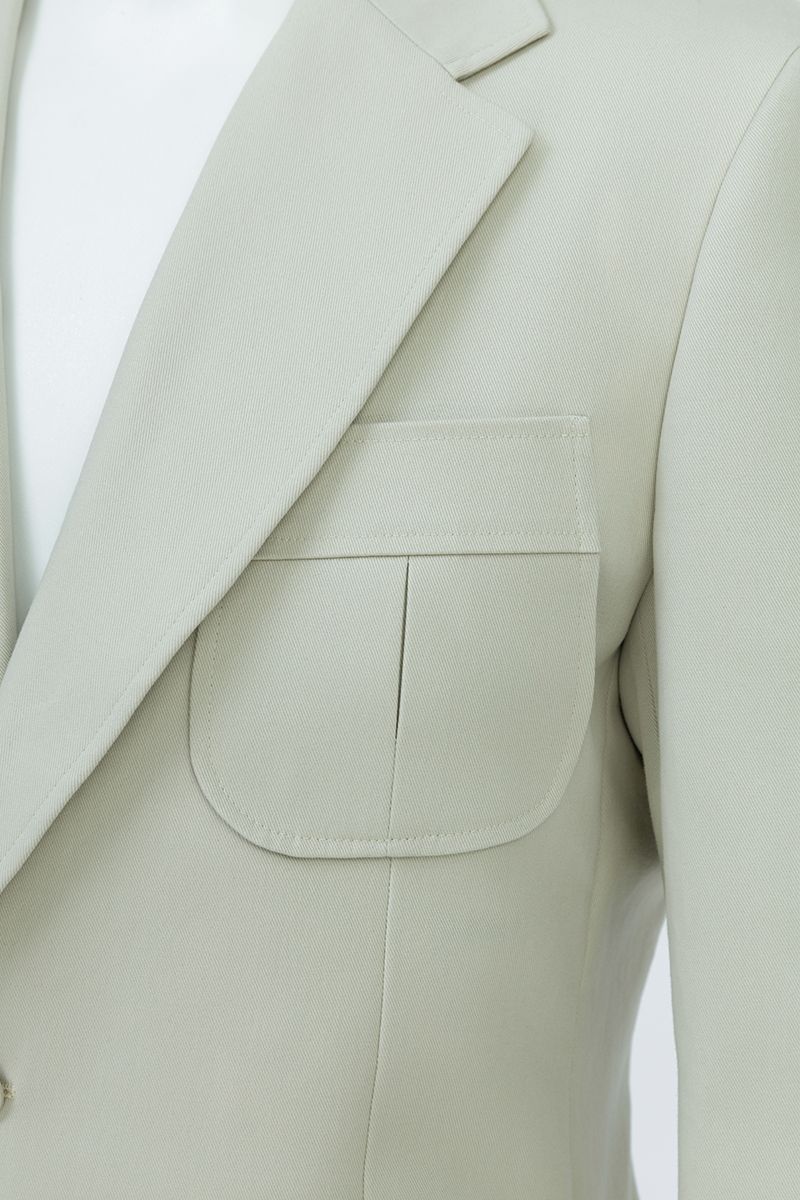 THEODORE Khaki Cotton Jacket, view 5 of 7