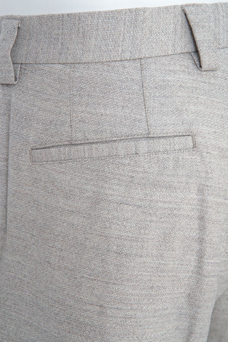 THEODORE Light Grey Wool Trousers, view 8 of 8