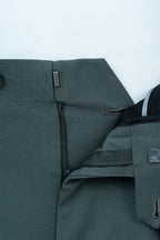 THEODORE Sage Turn-Up Wool Trousers, view 8 of 8