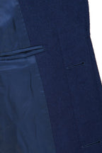 THEODORE Blue Wool Overcoat, view 3 of 3