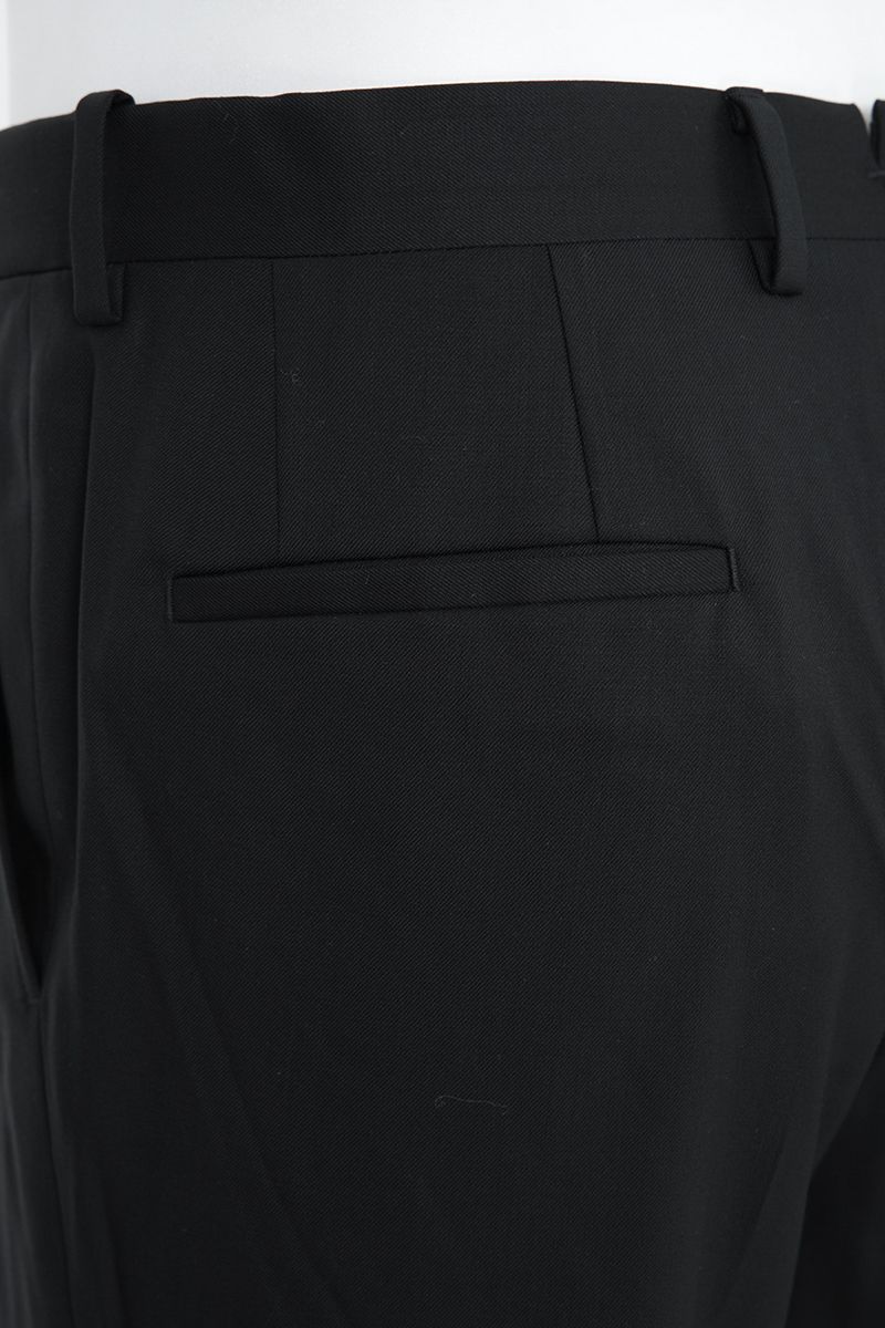 THEODORE Black Watch-Pocket Wool Trousers, view 8 of 8