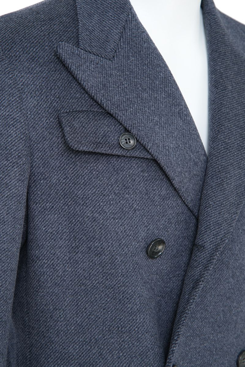 THEODORE Grey Wool Overcoat, view 4 of 5