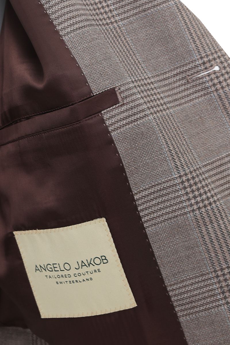 THEODORE Coffee Check Wool Casual Jacket, view 4 of 4