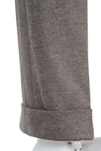 THEODORE Taupe Double-Pleat Trousers, view 9 of 9