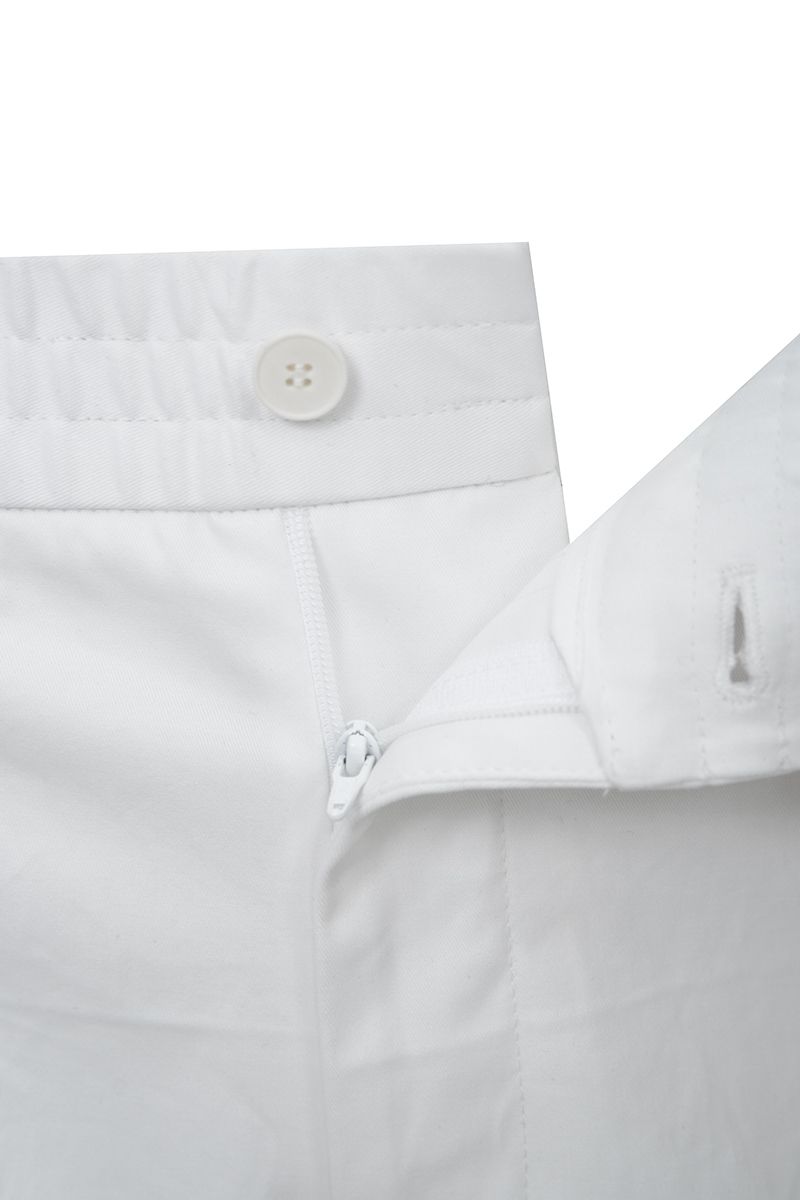 THEODORE Ivory Cargo Cotton Trousers, view 9 of 9