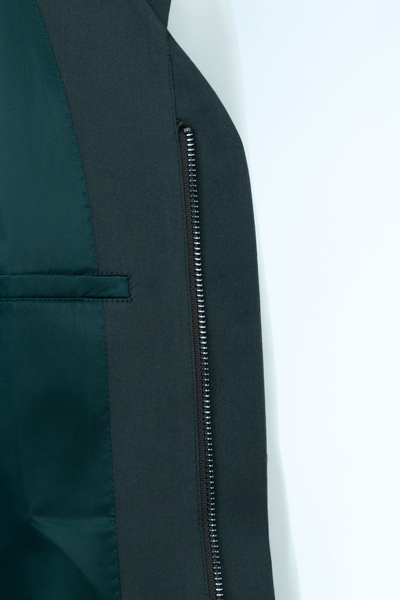 THEODORE Grey Cotton Gilet, view 4 of 4
