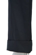 THEODORE Black Box-Pleat Wool Trousers, view 9 of 9