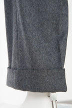 THEODORE Grey Heavyweight Wool Trousers, view 9 of 9