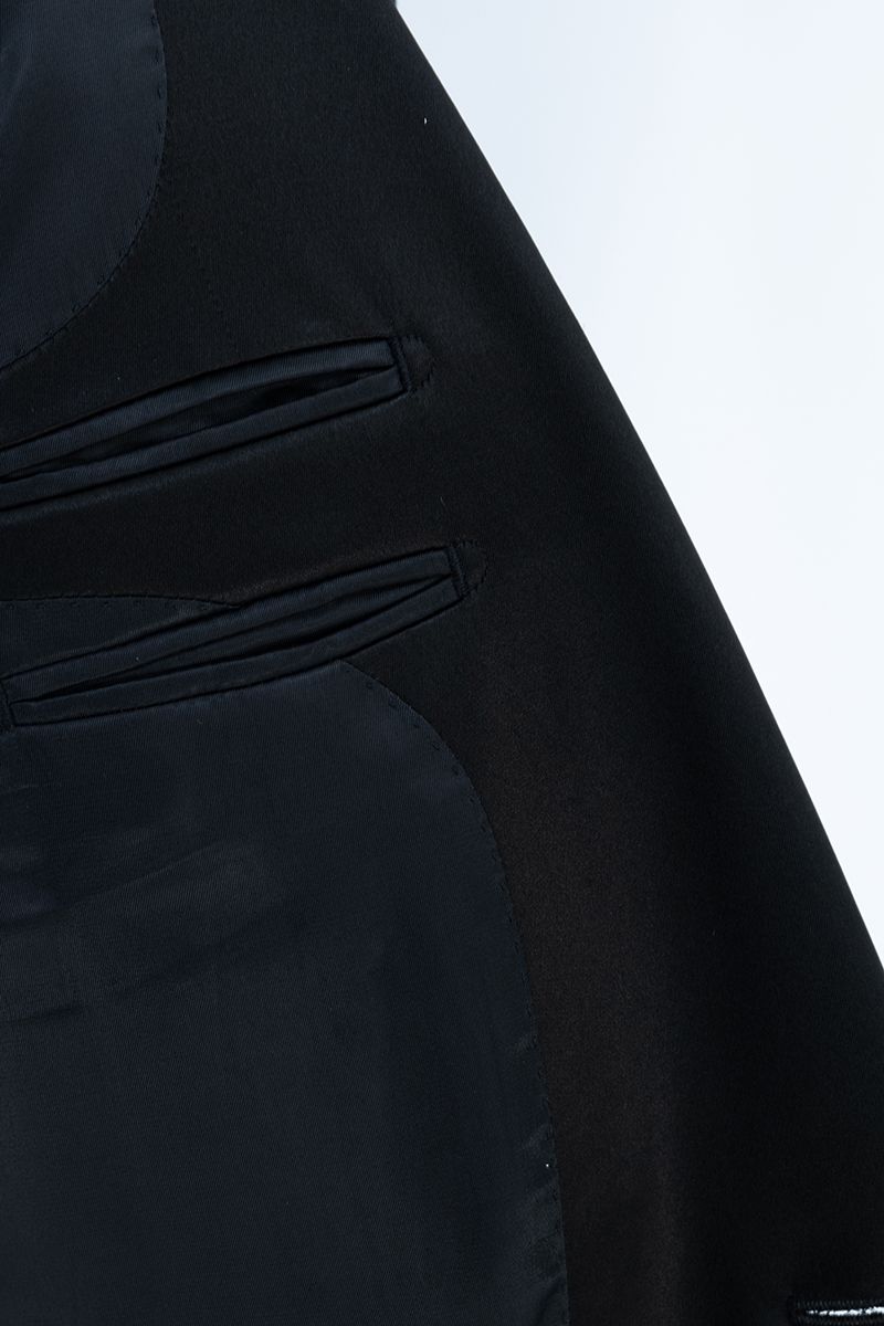 THEODORE Black Jacquard Polyester Jacket, view 3 of 3