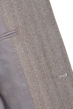 THEODORE Coffee Striped Wool Jacket, view 4 of 4