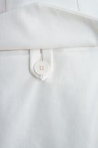 THEODORE White Cargo Cotton Trousers, view 10 of 10