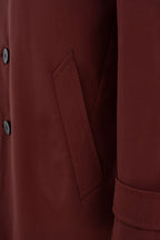THEODORE Red Wool Overcoat, view 6 of 8