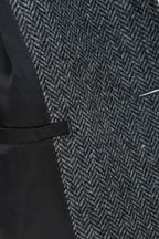THEODORE Grey Striped Wool Casual Jacket, view 3 of 3