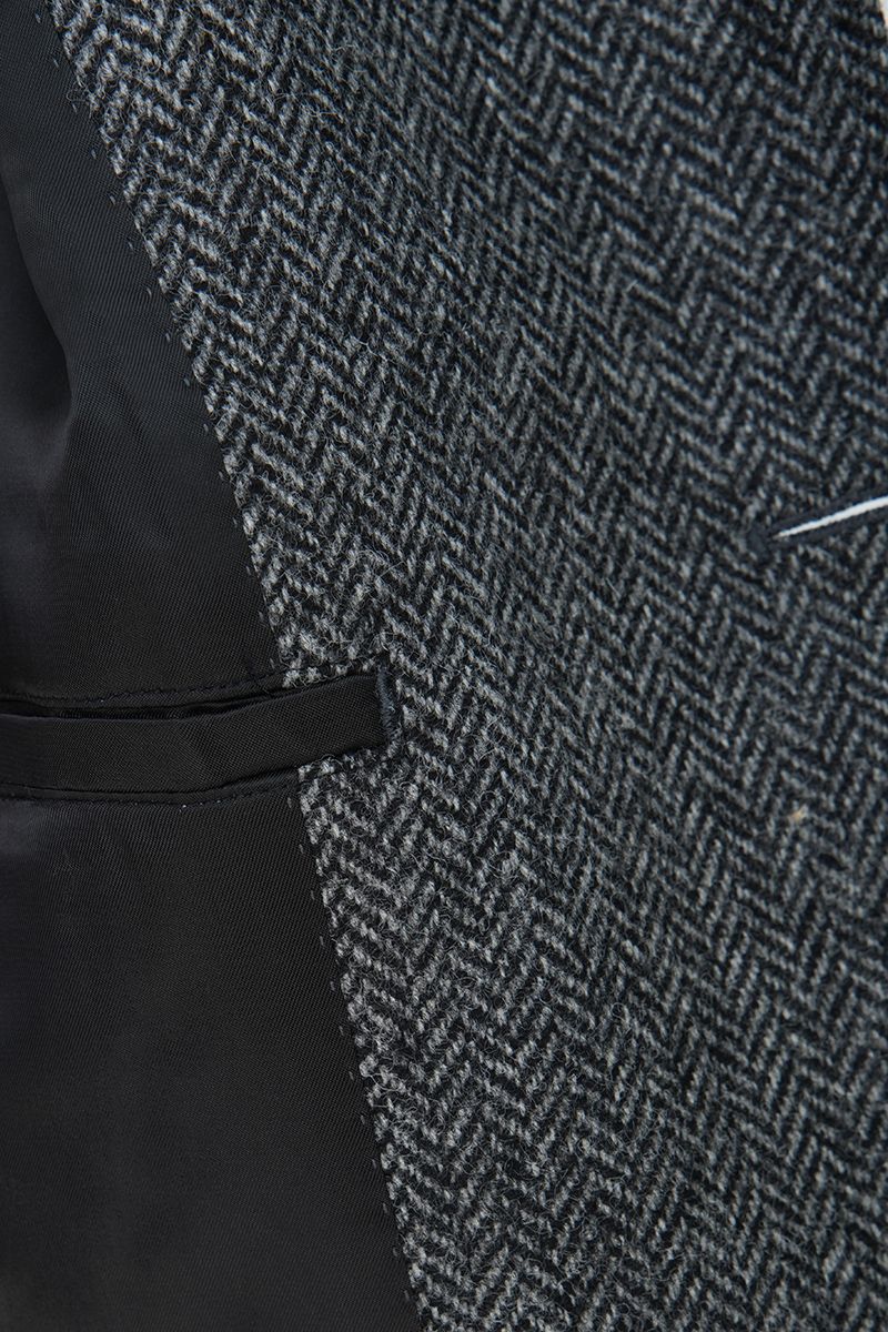 THEODORE Grey Striped Wool Casual Jacket, view 3 of 3