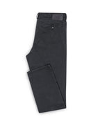 Grey Garment-Dyed Stretch Broken Twill Pants folded flat with back pocket showing