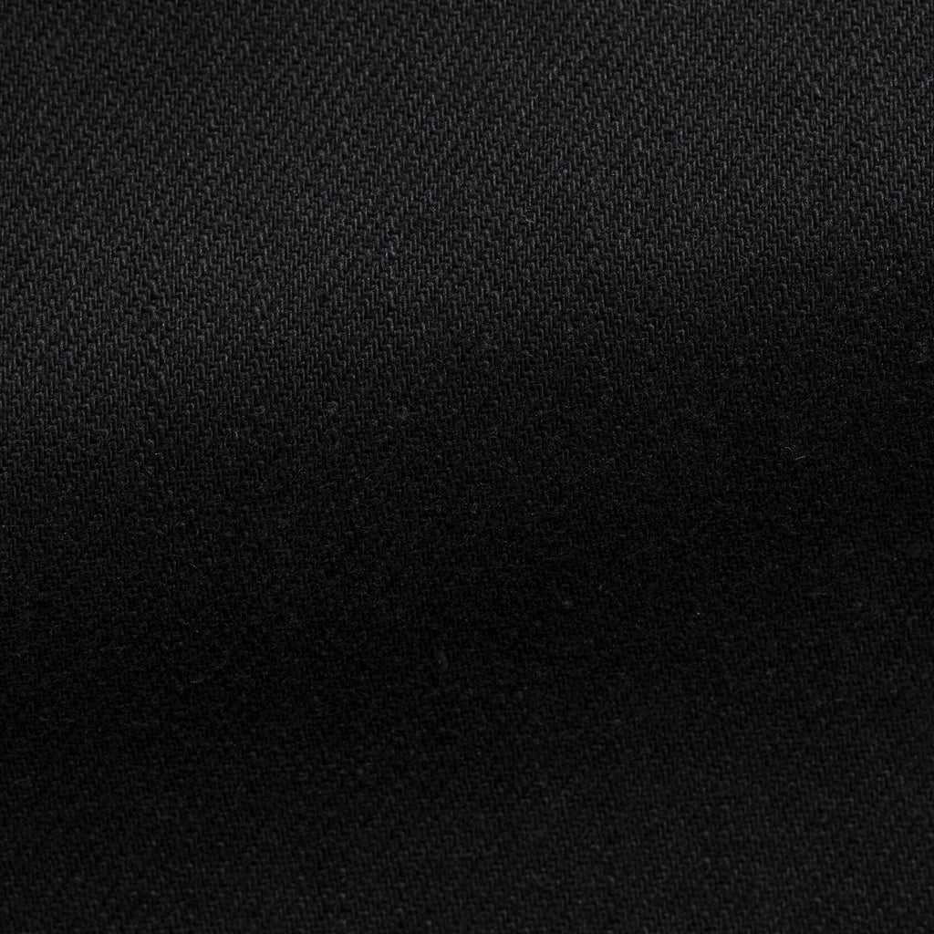 Black Twill Stretch Pants, close-up of the twill fabric weave