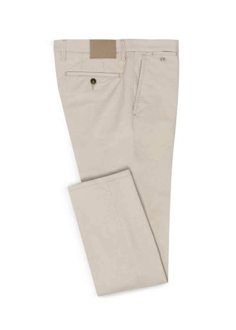 Light Sand Corduroy Pants, folded flat lay on a plain background