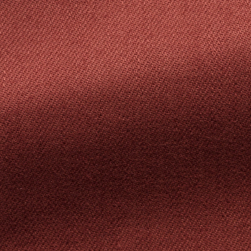 Brick Red Twill Stretch Pants, close-up of the twill fabric weave