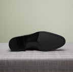 Lukas Light Brown Leather Tassel Loafer, close-up of the outsole