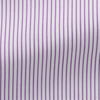 Lilac Pin Stripe Shirt fabric close-up showing the pinstripe weave