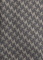 Moscow Tie Gunmetal Houndstooth, close-up of the woven houndstooth pattern