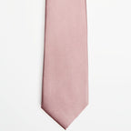 Vienna Tie in musk silk, full-length flat lay on a plain background