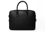Timothy briefcase in a straight-on front view showing the THDR logo