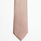 Vienna Blush Silk Tie in a flat lay, full length front view