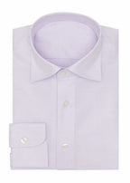 Royal Oxford lilac shirt, folded flat on a plain background