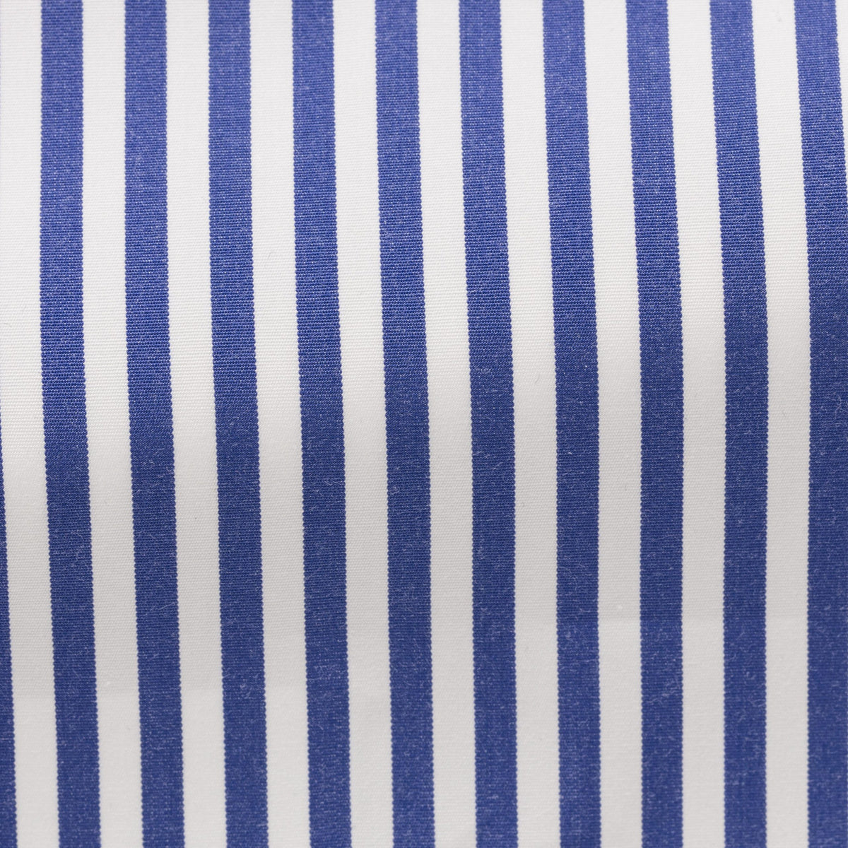 Close-up of the Stripe Dark Blue Shirt fabric weave and texture