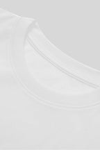 THEODORE The Mykonos White Cotton Crew-Neck T-Shirt, view 4 of 7