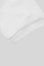THEODORE The Mykonos White Cotton Crew-Neck T-Shirt, view 5 of 7