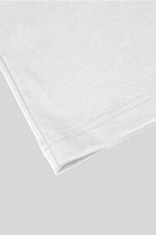 THEODORE The Mykonos White Cotton Crew-Neck T-Shirt, view 6 of 7