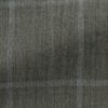 Grey S130 Wool With Subtle Blue Windowpane