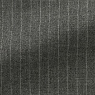 D.Grey S100 Wool With Chalk Stripe