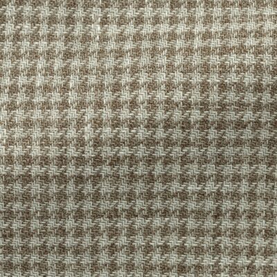 Beige-Cinnamon Linen-Wool Houndstooth Jacket