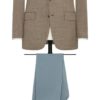 L.Taupe Wool-Silk Basketweave Jacket