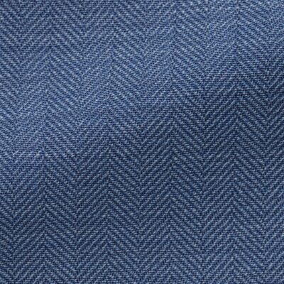 L.Blue Stretch Wool Herringbone Jacket