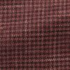 Burgundy Wool-Silk-Linen Houndstooth Jacket