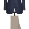 Royal Blue Wool With Micro-Effect Jacket