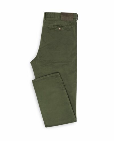 Dusty Olive Garment-Dyed Stretch Broken Twill Pants