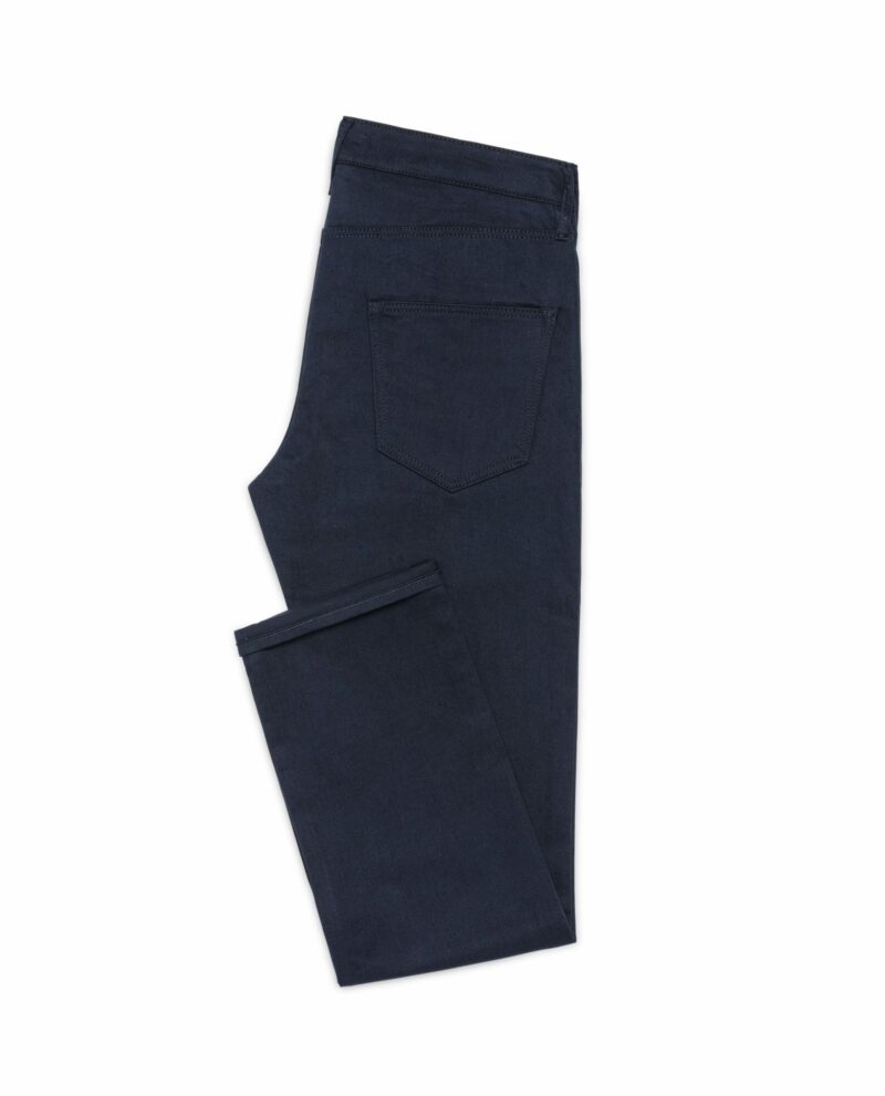 Dark Blue Twill Stretch Jeans